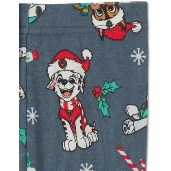 Paw Patrol Christmas Pajamas 12 Months Christmas Pjs Marshall Chase Rubble - Picture 7 of 9